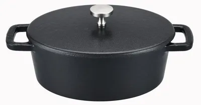 Immagine prodotto di Cocotte - BAUMALU - Mini ovale - Fonte - 12,5 x 9,5 cm - Coperchio