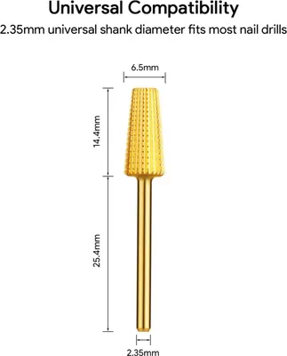 Obrázok produktu pre JCMaster® Premium Tungsten Steel 4 in 1 bit na rezanie nechtov, 2,35 mm gélové nechty na brúsenie akrylových nechtov