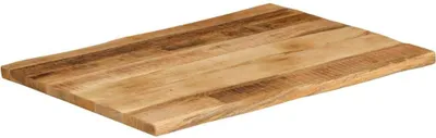 Produktbild von vidaXL Tischplatte mit Baumkante 70x60x3,8 cm Raues Mango Massivholz