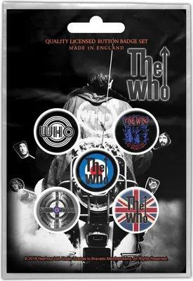 Obrázek produktu pro The Who - Odznak "Quadrophenia" 5-Pack - plast, kov RO7568 (jedna velikost) (černá/modrá/bílá)