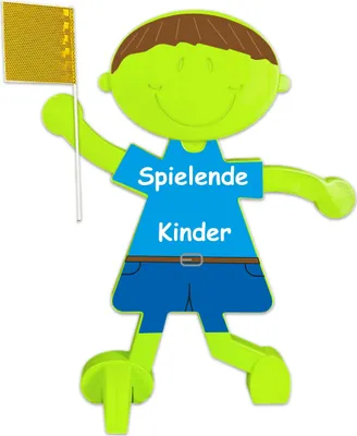 Produktbild von Sicherheit Warnschild spielende Kinder Lisa Brems reflektierend(Blau-Spielend)
