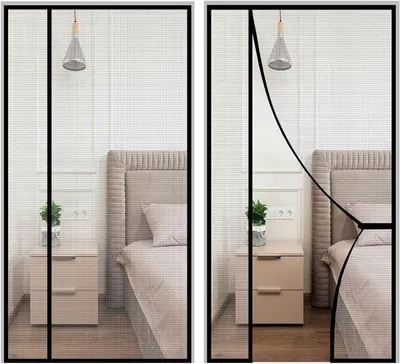 Productafbeelding van Magnetische Vliegengordijn 70x185cm voor Balkondeur en Schuifpui - Insectenwerend