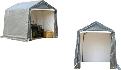 Obrázek produktu pro Carport sklad, vysokohustý polyethylen, 3 m x 1,8 m x 2 m, 5,4 m² skladovací plochy, pozinkovaný ocelový rám, vodotěsný a odolný proti UV záření
