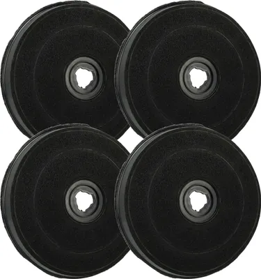 Produktbild von vhbw 4x Aktivkohlefilter kompatibel mit Miele DA14555LW, DA146DB, DA65I, DA146LIWS, DA150EDST Dunstabzugshaube - 23 cm