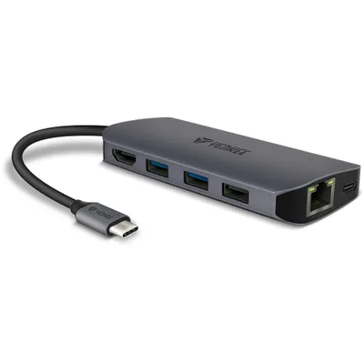 Obrázek produktu pro YENKEE YTC 081 víceportový adaptér 8 v 1 USB typu C