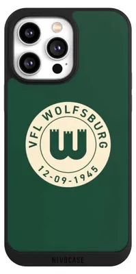 Produktbild von NIVOCASE Handyhülle für Apple iPhone 14 Pro Max  Hülle NIVOpure Case Schwarz Offizielles Lizenzprodukt VfL Wolfsburg 80 Jahre
