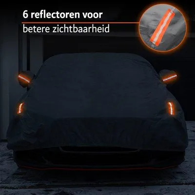 Image de Housse de protection pour voiture d'extérieur - 406 x 165 x 120 cm - Universelle - Imperméable - Grise