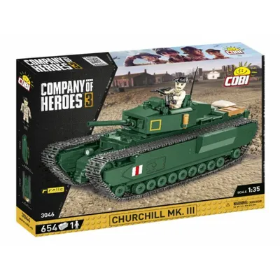 Obrázek produktu pro COBI Churchill Mk. III, Sada na stavění, 9 rok/roky, Plast, 654 kusů