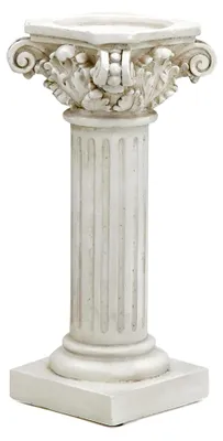Produktbild von Römische Säule auf einem Sockel - Tischplatte für Ausstellungen | Antiker griechischer Säulensockel für Zuhause, Küche und Esstisch, Garten, Hochzeiten und Zeremonien