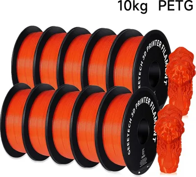 Produktbild von PETG Filament - 3D-Drucker Filament 1,75 mm - 343 m Länge - Vakuumverpackt - Für FDM 3D-Drucker - Orange