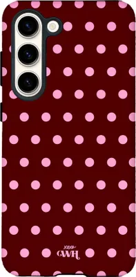 Produktbild von Polka Dots (Burgundy) - Kompatibel mit Samsung Galaxy S25 Plus