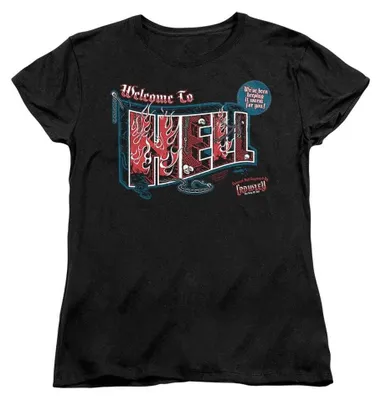 Produktbild von Supernatural - "Welcome" T-Shirt für Damen, Anliegend TV37150 (M) (Schwarz), KI-generiertes Bild