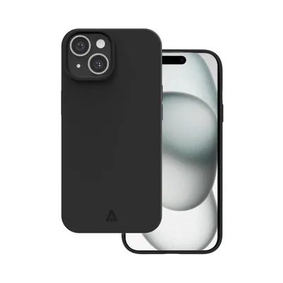 Produktbild von alkaya. iPhone 15 Schutzhülle kompatibel mit Magsafe, Handyhülle, Silikonhülle - Schwarz