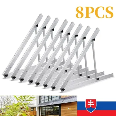 Obrázok produktu pre 8x držiak solárnych panelov 118 cm fotovoltaického modulu Solárne a fotovoltaické montážne systémy na plochú strechu