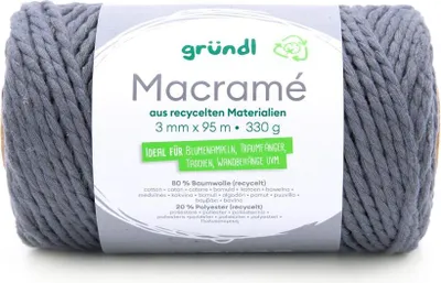 Produktbild von Gründl Baumwollkordel "Macramé", 3 mm, 95 m Farbe 06