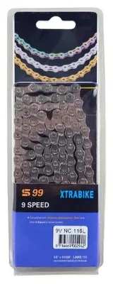 Imagen del producto de Cadena Xtrabike 9 velocidades, modelo NC, 116 eslabones