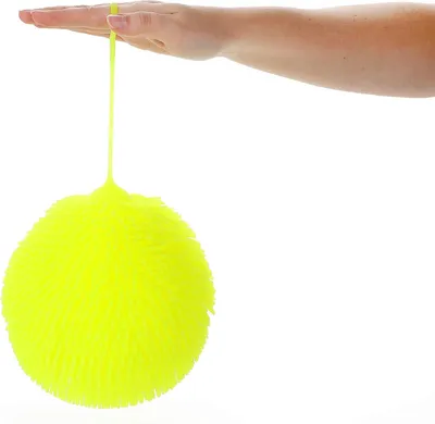 Produktbild von Toi-Toys Pufferz Pufferball für Kinder Knautschball Spielball für Wurfspiele Gelb