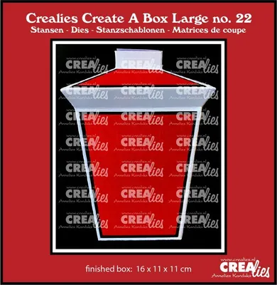 Produktbild von Crealies Create A Box Large no. 22 Laterne