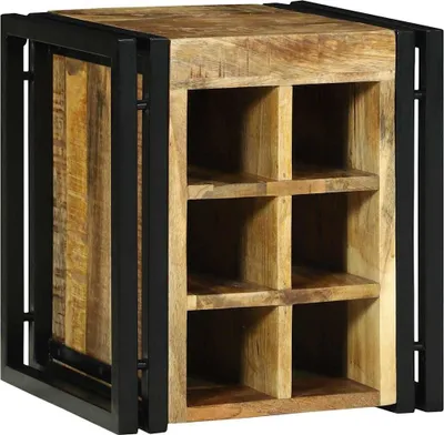 Obrázok produktu pre Regál na víno 35 x 35 x 39 cm Masívne mango drevo