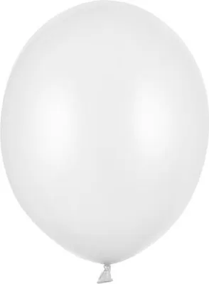 Produktbild von Strong Balloons 27cm, Metallic Pure White (1 Packung / 10 Stück)