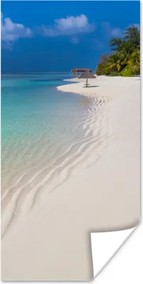 Produktbild von MuchoWow® Poster Meer - Strand - Sommer 60x120 cm - Wandschmuck