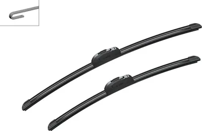 Zdjęcie produktu dla Pióro Wycieraczki Aerotwin Retro Podwójne 530/450Mm Peugeot, Renault, Toyota, Fiat, Mazda
