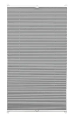 Produktbild von Gardinia Home Decor 33402, Manuell, Fest, Plissee-Rollo, Grau, Einfarbig, Polyester