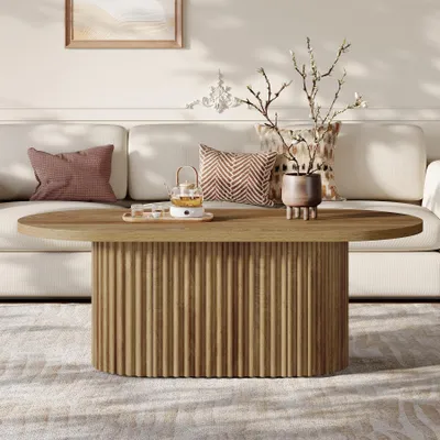 A living room scene with a couch and coffee table.