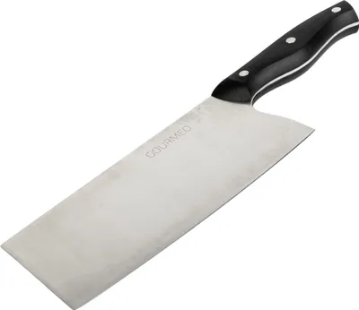 Produktbild von GOURMEO Chinesisches Küchenmesser - 33,1 x 13 x 3,6 cm - Großes Profi Kochmesser aus Edelstahl - Scharfes Hackmesser & Küchenbeil - Messer für Knochen, rohes Fleisch und Gemüse