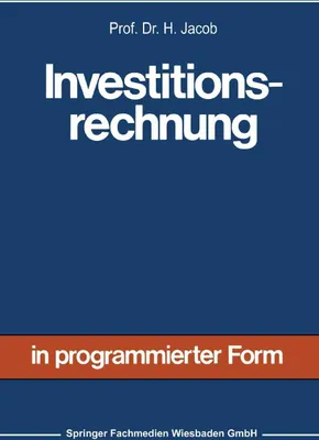 Produktbild von Investitionsrechnung