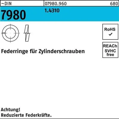 Produktbild von Reyher 7980 V2a Federringe A 4 (1000 Stück)