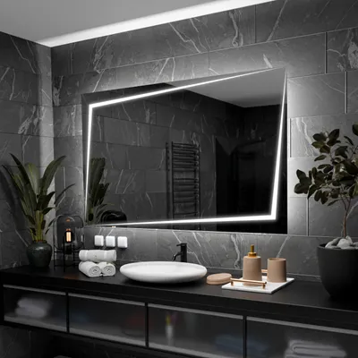 Produktbild von Badspiegel mit LED Beleuchtung - Berlin - 150 cm, 90 cm