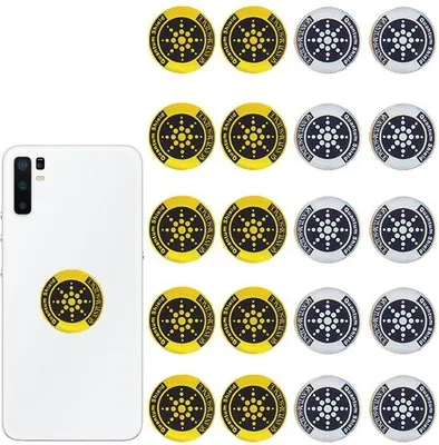 Productafbeelding van Set van 20 Mobiele Telefoon Beschermstickers in Goud en Zilver