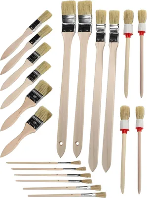 Produktbild von Pinsel Set 20 teilig Flachpinsel Rundpinsel Heizkörperpinsel