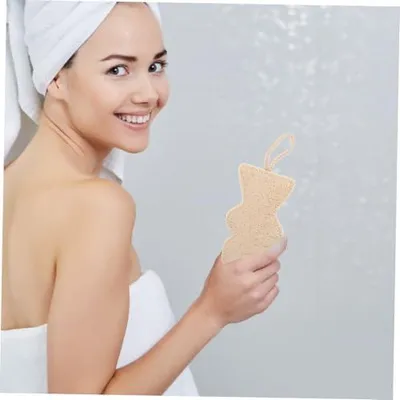 Produktbild von 2stücke Luffaschwamm Natur für Dusche Peeling-schwamm Badeschwamm Duschschwamm Gesichtspeelingschwamm Hautschüppchenentferner Seifenschwamm Rückenschwamm Kinderwaschlappen Natursch