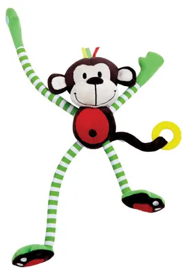 Imagen del producto de Edushape, peluche educativo, mono alegre