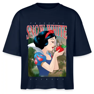Produktbild von Schneewittchen Mit Rotem Apfel Boxy Shirt Damen, L, Navy