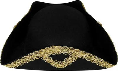 Image de Fiestas Guirca - Chapeau de déguisement pour enfants, feutre FG926 (taille unique) (Noir/Or)