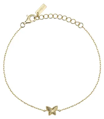 Produktbild von Mabina Armband 925 Goldplattiert 534169 Schmetterling 19 cm