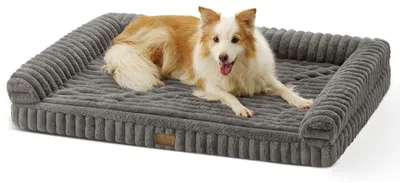 Obrázok produktu pre Ortopedická psia posteľ pre veľké psy - 110x80x17 cm - sivá