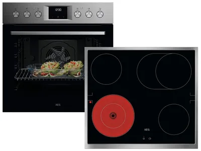 Produktbild von AEG AH22M1 Set Einbauherd OU5AE20SM + Glaskeramikkochfeld TA64RA06XB