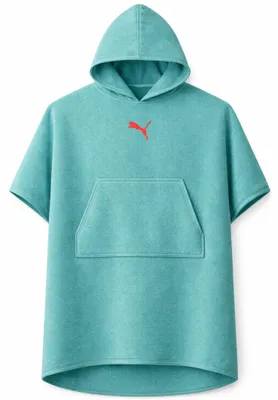 Produktbild von Puma Uni Badeponcho Poncho mit Kapuze Strand Sauna 660009, Farbe:Green, Bekleidungsgröße:L/XL