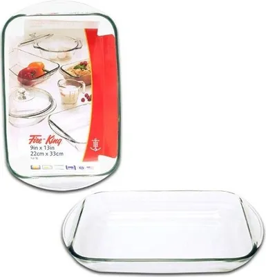 Image de Fire King plat à four en verre casserole 3L 22x33cm Z1049-FK