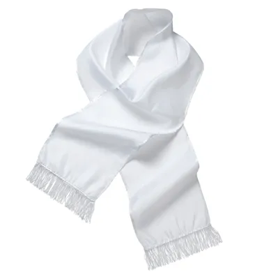 Produktbild von Weißer Schal Satin Tuch