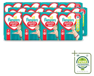 Immagine prodotto di 12 pannolini assorbenti Pampers Baby-Dry, taglia 4, 9–14 kg - confezione grande - 12 pezzi