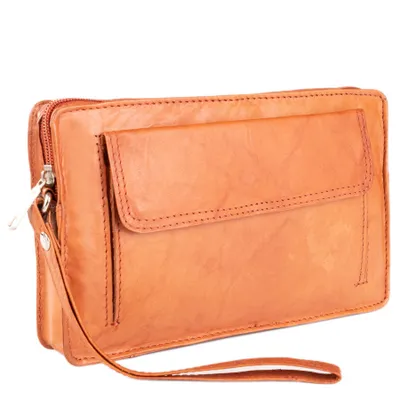 Image de Inny Sac à main en cuir pour hommes avec bandoulière Narpio orange universel