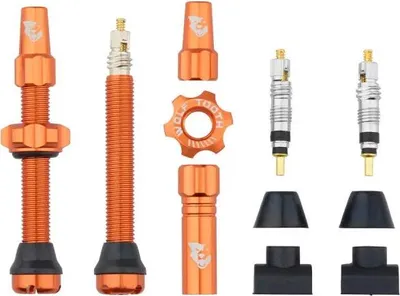 Obrázek produktu pro Bezdušový ventil s dříkem, Presta - oranžový - 60 mm