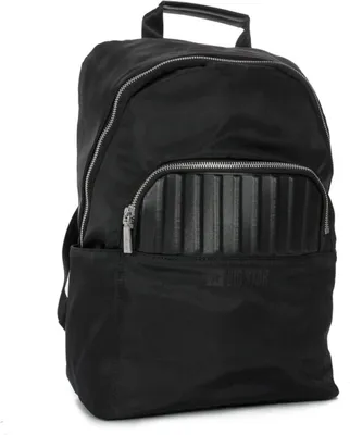 Produktbild von Rucksack Schwarz mit verstellbaren Schultergurten und vielen Fächern 42x28x15 cm