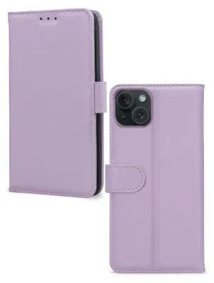 Produktbild von Mobilize Premium Gelly Wallet iPhone 15 Plus Hülle Klapphülle Geldbörse - Lila