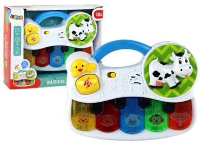 Image de Petit Piano Pour Enfants Animaux Lumières Sons
